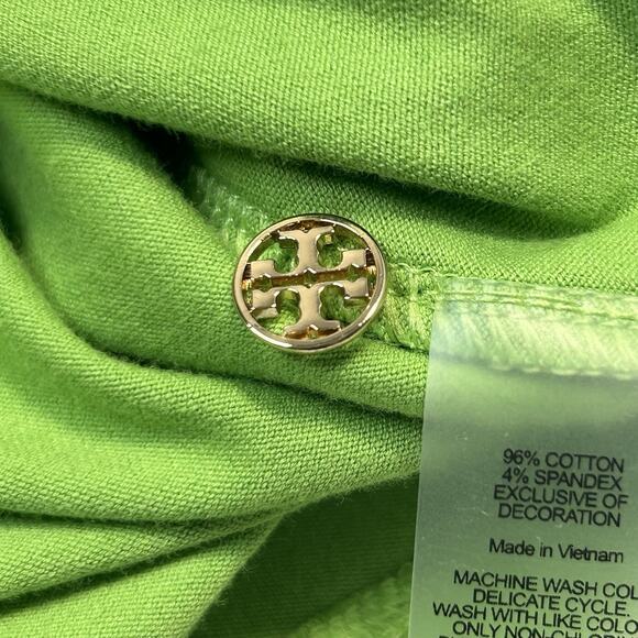 Tory Burch Sport The Masters Green Polo Shirt Gold Buttons Size M NEW Exclusive - Picture 11 of 16